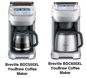 Breville YouBrew BDC550XL vs BDC600XL
