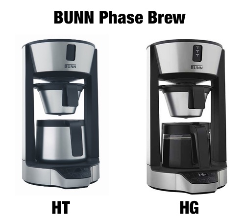 BUNN Phase Brew HT vs HG