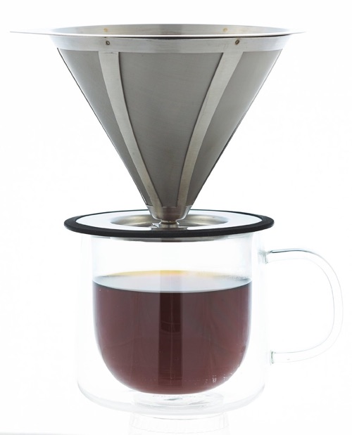 GROSCHE Ultramesh Ultra Fine 18_8 Stainless steel Micro Filter Pour Over Coffee Dripper