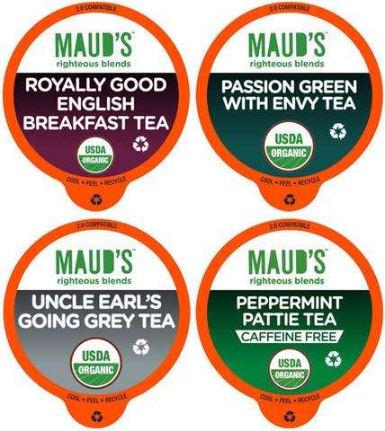Mauds Organic Tea Variety K Cups