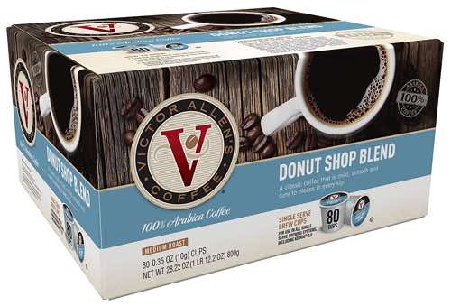 Victor Allen Coffee Donut Shop Single Serve K cup