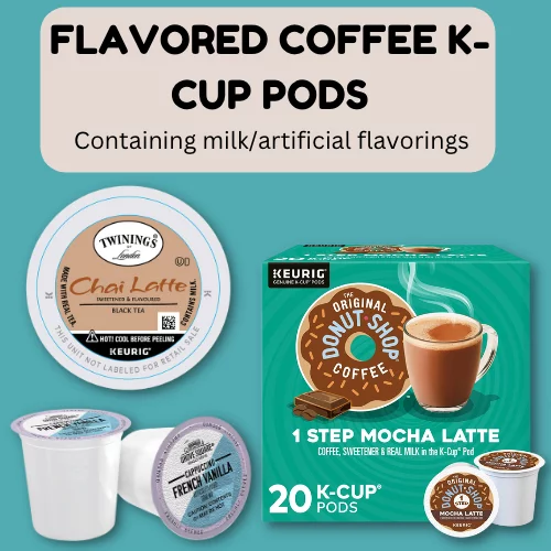 flavored coffee k-cup pod calories